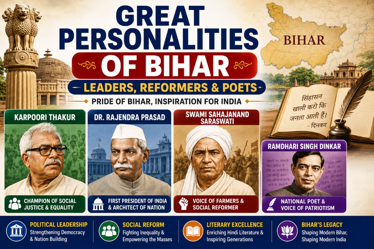 Great Personalities of Bihar: Leaders, Reformers & Poets